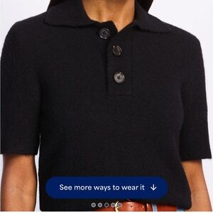 Rails short sleeve polo sweater! Fun chunky fabric.